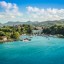 Temperatura morza na Saint Lucia w poszczególnych miastach